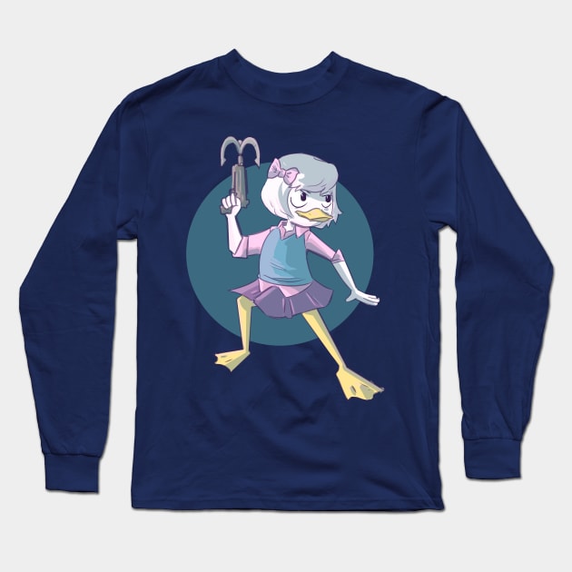 webby vanderquack (ducktales) Long Sleeve T-Shirt by inkpocket